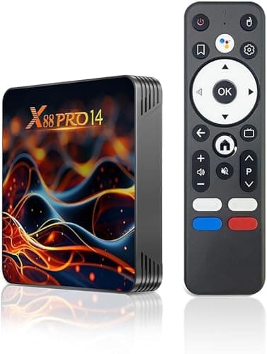 Android TV Box 4K HDR10 con WiFi 6, RK3518 Quad-Core, 2GB RAM, 16GB ROM, Bluetooth 5.0 – Alto Rendimiento, Conectividad Estable y Fácil Configuración Juegos, Películas y Más