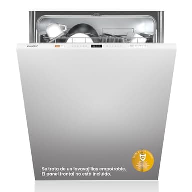 COMFEE' CDWPB1215PB-EU Lavavajillas Integrado para 12 Cubiertos, Cloud Wash, Secado Extra, Lavavajillas Empotrable con Inicio Diferido, Lavado Rápido, Función IoT - Blanco