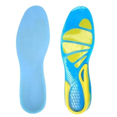 MtnLaur Plantillas Gel Hombre Trabajo, Plantilla zapatos Hombre Mujer de Silicona, Cómoda Soporte Ortopédico de Arco Plantar, Almohadilla para Espolón Calcáneo y Fascitis Plantar (34-38 EU)