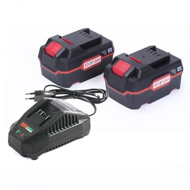 HHiMXPO 2X 20V 4.3Ah Reemplazo Li-Ion Batería 1x 21V 2.4Amp Cargador rápido Compatible con Parkside 20V Li-Ion Tools