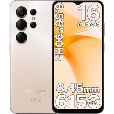 DOOGEE Note56 X Android 16 Telefono Movil Libres, 6150mAh 24GB+ 64GB/2TB Smartphone, Octa Core Telefonos Moviles HD+ 6,56", Cámara 8MP Teléfono Móvil, Gemini AI/Dual SIM/Face ID/GPS/OTG/Widevine L1
