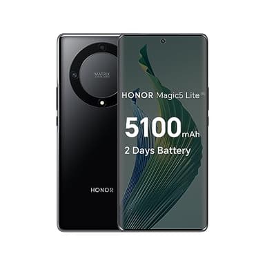 HONOR Magic 5 Lite Smartphone 5G, 8+256 GB, Snapdragon 695, Pantalla AMOLED Curva de 120 Hz de 6,67”, Cámara Triple de 64MP, Batería Larga duración de 5100 mAh, Dual SIM, Android 12