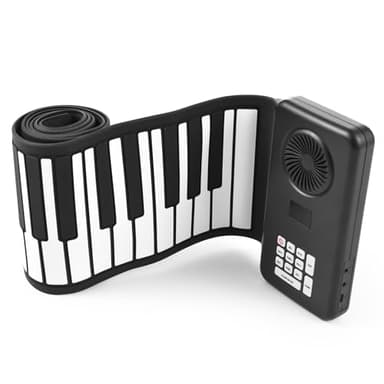 Btuty 88 Teclas Teclado Musical Teclado Piano Piano Electrónico Piano Plegable Silicona Ambiental Estudio Doméstico Piano Electrónico Profesional Sin Altavoz