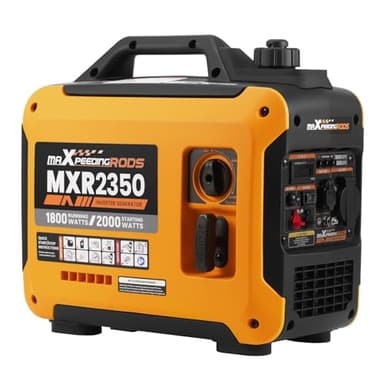 maXpeedingrods Generador Electrico Gasolina 2000W Generador Inverter Silencioso Portátil con USB y Tomas de 230V, Pantalla Digital, Compacta y Ligera, para Camping Autocaravan