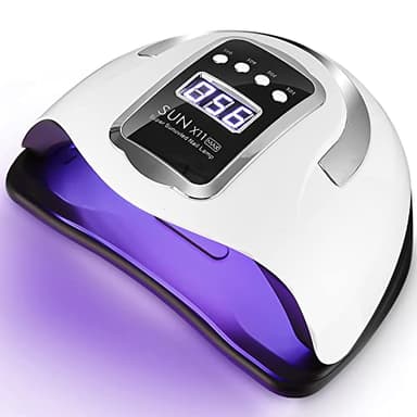 UIHOL Lámpara de Uñas UV LED, 280W 66 Lámparas Profesional Lámpara Secadora de Uñas Rápido, Curado de Esmalte de Gel con 4 Temporizador y Pantalla LCD Para Manicura/Pedicura Nail Art en el Hogar