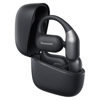 Panasonic RB-F10DE-K Auriculares Inalámbricos de Oído Abierto Sport Deportivos para Running y Fitness, con Micrófono ENC, 25 Horas de Reproducción, Bluetooth 5.4, IPX4, Controles Táctiles, Negro