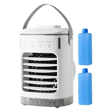 Aire Acondicionado Portatil - Enfriador De Aire Portatil | Enfriador De Aire Evaporativo | Ventilador Refrescante Aire Acondicionado Portátil | Climatizador Evaporativo Silencioso Con Temporizador