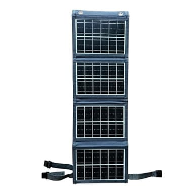Panel Solar 30W, Cargador Solar Portátil (USB-A) 18V/3.6A de Carga Rápida, Compatible con Teléfono, Power Station, 24% Eficiencia, IPX4 Impermeable, para Camping y Emergencia Apagones