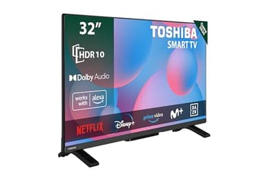 Toshiba 32WV2563DG Smart TV de 32", LED HD Ready VIDAA (1366 x 768), HDR, Compatible con Asistente de Voz Alexa