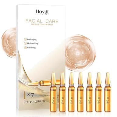 Ampollas Flash Efecto Lifting Inmediato, Acido Hialuronico Serum Facial, Sérum en Ampollas con Nicotinamida Centella, ácido hialurónico, Hidratación, Flash, para todos los tipos de piel