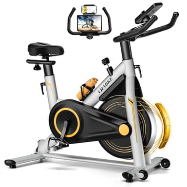 Bicicleta Estática, CHAOKE Indoor para Uso Doméstico (2025) - Bici Estatica Magnética, Ultra Silenciosa, Duradera, Resistencia Ajustable, Asiento Cómodo, APP, Max.160kg