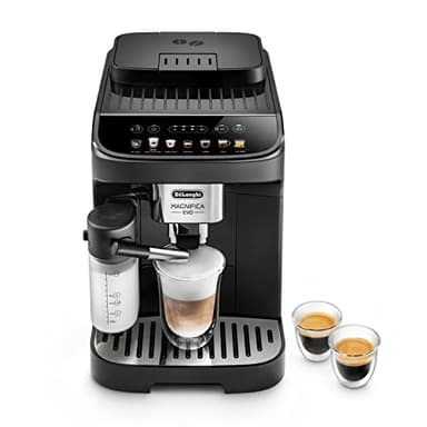 De'Longhi Magnifica Evo Cafetera Superatomática para Café y Cappuccino, ECAM292.81.B, Sistema LatteCrema, 7 Recetas, Negra