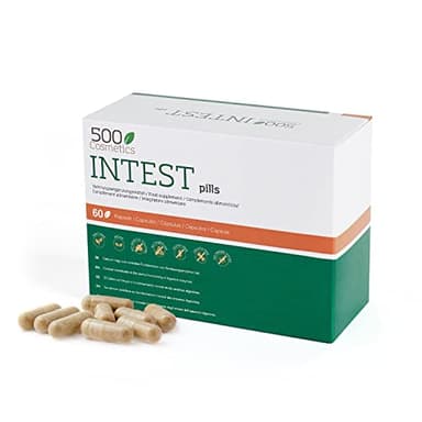 500Cosmetics Intest- Cápsulas Naturales para Prevenir y Evitar las Hemorroides - Mejora la Circulación y Combate el Estreñimiento - Para Hombre y Mujer.
