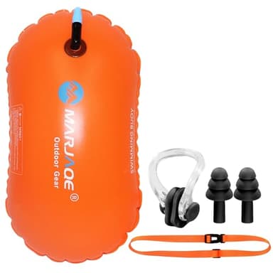 HSHHOOM Boya de Natación,Boya de Natación para Aguas Abiertas, Flotadora de Color Llamativo con Cinturón Ajustable para Segurar Nadar/Entrenamiento Acuático/Triatleta (YY-HS)