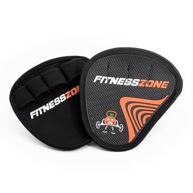 FitnessZone Guantes Gimnasio Hombre Mujer - Grip Pad Transpirable y Cómodo - Mejora tu Agarre - Guantes sin Dedos Hombre y Mujer - Prácticos y Fáciles de Poner - Neopreno
