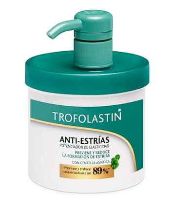 Trofolastin, Crema Antiestrías Reafirmante con Dispensador, Hidratación y Prevención de Estrías, Con Centella Asiática, Piel Flexible y Elástica, 400ml