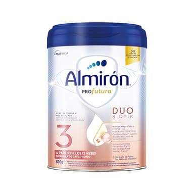 Almirón Profutura 3, Leche en Polvo de Crecimiento, Nuestra Fórmula 3 Mas Avanzada, con Vitaminas C y D, Ayuda al Sistema Inmunitario, Apta para la Lactancia Mixta, Leche Bebé Desde 12 Meses, 800g
