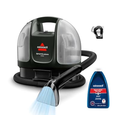 BISSELL SpotClean Mini Aspiradora de Agua Tapiceria con cable, Limpiador de Tapicerias Portátil, Perfecto para Limpia Rápidas, Compacto y Ligero, Lava Aspiradora para Coche, Barco, Sofá y Más, 41491