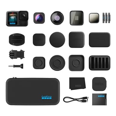 Colección de Lentes GoPro HERO13 Black + Serie HB: Incluye Macro, Ultra Gran Angular, 4 filtros ND, anamórfica y Estuche Premium