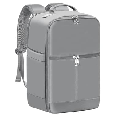 OTAHGK Mochila de Viaje Cabina Avion 40x20x25 para Ryanair Mochila de Viaje, Mochila de Equipaje de Mano Tamaño de Cabina 20L, Mochila para Portátil Bolsa de Viaje Pequeña-Gris