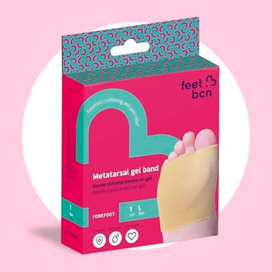 PLANTILLAS GEL MUJER y HOMBRE | Almohadillas Pies Metatarsianas | Media Plantilla Antideslizante Metatarsalgia, Neuroma de Morton, Antirozaduras | Plantillas Silicona Sandalias (Large (EU 41-44))
