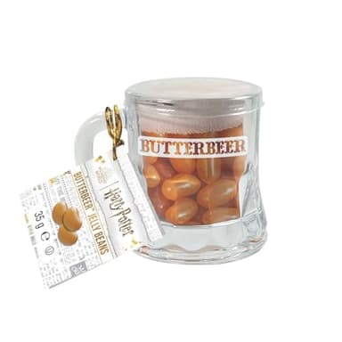 HARRY POTTER, Mini Jarra de cristal con grageas sabor a cerveza de mantequilla 35g