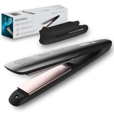 Cecotec Plancha de Pelo con Revestimiento de Titanio RitualCare 890 Titanium. Ajuste de Temperatura 140-200 ºC, Apagado automático, Cable de 3m, Protector de Placas de Silicona