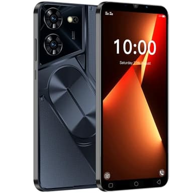 MsMga Barato Smartphone, 16GB ROM (Escalable a 128GB), 5.0 Pulgadas IPS Display, Android 9.0 OS, Dual SIM Dual Cameras，Face ID 3G Teléfonos Móviles (Pova5Pro-Negro)