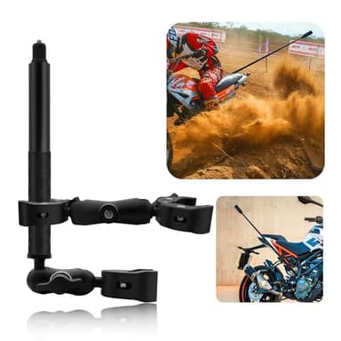 Motocicleta Bicicleta Manillar Abrazadera Montar con 59" Invisible Autofoto Palo compatible para Insta 360 X5 X4 X3 X2 X ONE RS R GO 3 Aluminio Aleación Pesado Deber Cámara Doble Abrazadera Montar