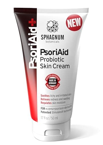 Sphagnum Botanicals Crema Probiótica para Psoriasis - Tratamiento Patentado para la Piel con Picazón, Sequedad y Descamación. También para Dermatitis Seborreica. Crema Manos Agrietadas y Secas. 50ml