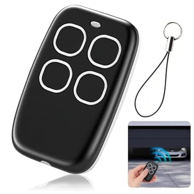 Mando a Distancia Universal, Mando a Distancia 4 En 1 de 433 MHz, Programador de Aprendizaje Automático con Lista de Compatibilidad, Apto para Puertas de Garaje y Sistemas de Automatización.