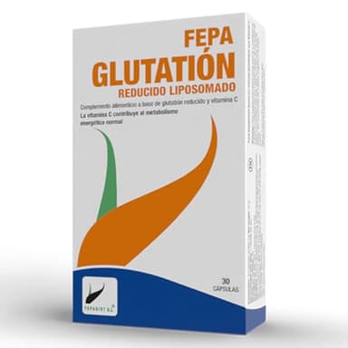 FEPA-GLUTATION R LIPOSOMADO | Apoyo Antioxidante y Desintoxicante Natural | Glutatión Reducido y Vitamina C | Refuerza Defensas y Disminuye Fatiga | Sin Gluten | Sin Lactosa | 30 Cápsulas
