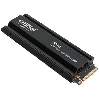 Crucial P310 1TB PCIe Gen4 NVMe M.2 PS5 SSD Interno Gaming con Disipador, Hasta 7100 MB/s, Compatible con PlayStation 5, Ordenador de Sobremesa, Disco Duro SSD - CT1000P310SSD5-01