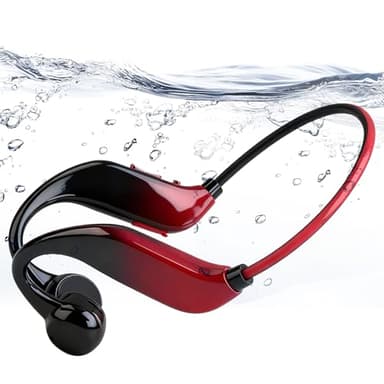 Auriculares Bluetooth 5.4 de Conducción Ósea, Impermeables IPX5 para Deportes, Correr y Ciclismo, MP3 32GB Integrado, Ligero y Cómodo, Micrófono Integrado para Llamadas Claras, Con luz nocturna
