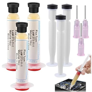 IWIDYA 3 unidades Estaño para soldar electrónica sin plomo – Flux para soldar estaño –10g Pasta soldar estaño, fácil aplicación, 271º, Pasta de soldadura electrónica (B)