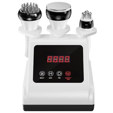 Qewher 3 en 1 Radiofrecuencia Facial y Corporal: 40K Cavitacion y Radiofrecuencia Corporal Masajeador Anticelulitico Piel Apretada Modelado Masajeador Celulitis Tonificantes y Moldeadores