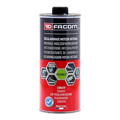 FACOM 006026 Aditivo Descarbonizante Motor Gasolina – Tratamiento Curativo – Limpieza EGR, Turbo, Catalizador y Cuerpo de Mariposa, 1L