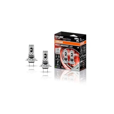 OSRAM NIGHT BREAKER LED SPEED H7 450, LED de luz de carretera y de cruce homologado para calle, hasta un 450% más de brillo, 6000K, sin necesidad de accesorios mecánicos, LEDEC02 integrado