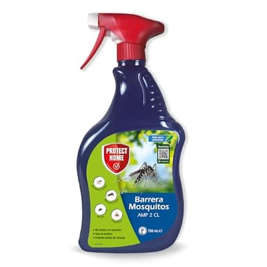 PROTECT HOME, insecticida Barrera de protección Total, Control Todo Tipo de Mosquitos y Moscas, Ideal para Exteriores, Interiores y Textiles. Mosquito Tigre.