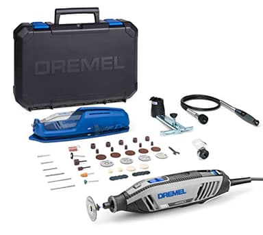 Dremel 4250 Herramienta rotativa de 175 W, kit de multiherramienta con 3 complementos y 45 accesorios, motor de 175 W con retroalimentación electrónica, velocidad variable de 5000-35 000 rpm