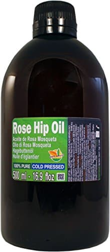 Aceite de Rosa Mosqueta 100% Puro. Botella Extra Grande de 500 ml (Medio Litro)