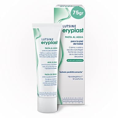 Eryplast Pasta al Agua 75 gr - Pomada Protectora, Crema de Pañal para Bebé – Calma, Cuida y Protege la Piel de tu Bebé de Dermatitis de Pañal – Hipoalergénico, Sin Perfume y Testado Pediátricamente