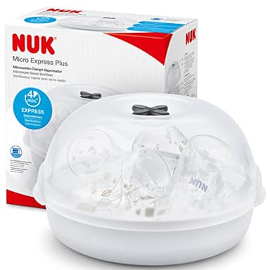 NUK 10256444 - Micro Express Plus Esterilizador De Microondas Para Biberones, Weiß