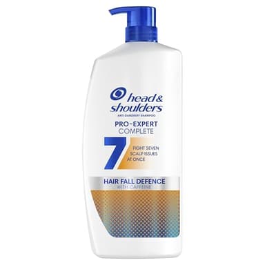 H&S Pro-Expert 7 Champú Anticaspa Anticaída 800ml con Cafeína, Combate 7 Síntomas de la Caspa para Una Protección Completa del Cuero Cabelludo, Previene Caída Capilar, Clínicamente Probado