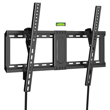 XINLEI Soporte TV Pared Inclinable para Televisores de 37-82 Pulgadas de LCD LED Plasma, Soporte para TV Capacidad hasta 60 kg, Máx VESA 600x400mm, con Nivel de Burbuja y Brida para Cables