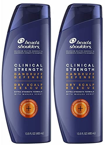 Champú Head and Shoulders Clinical Strength para tratar la caspa y la dermatitis seborreica, 400 ml (paquete de 2)