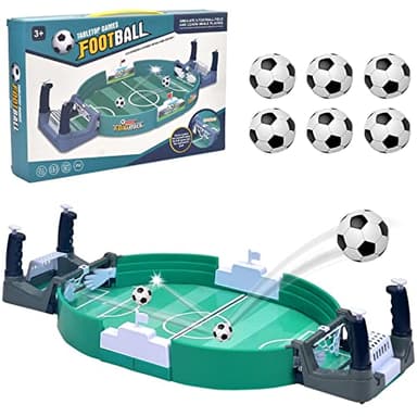 xinrongda Mini Juego de Fútbol 6 Bolas de Fútbol Juguetes de Mesa, Juguetes de Mesa de Fútbol para Dos Jugadores, Futbolines para Niños, Juego de futbolín Interactivo, Regalos Niños 3 Años