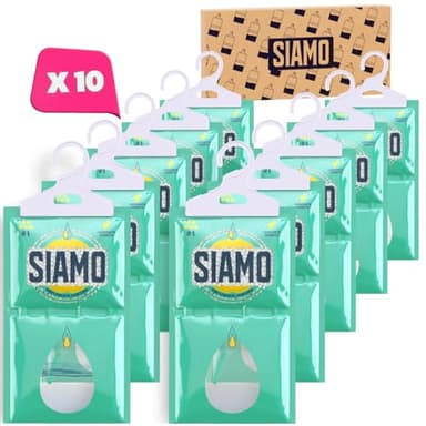 Pack x 10 Bolsas Antihumedad Deshumidificador Percha Colgante Para Armarios Garage Trasteros Autocaravanas #1 En Deshumidificadores Absorbentes De Humedad.Alta Absorción Elimina Humedad y Malos Olores