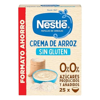 Nestlé 0% 0% Crema De Arroz Y Sin Gluten, A Partir De Los 6 Meses, 450 G