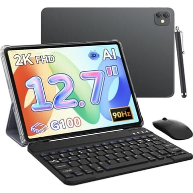 Blackview Link8 Tablet 13 Pulgadas,Android 15 Tableta con Teclado y Lapiz y Ratón,36GB RAM+256GB ROM,90Hz 2K FHD Display Octa Core G100 Gaming Tablet,16MP+13MP/Gemini AI/Widevine L1/8400mAh/Face ID